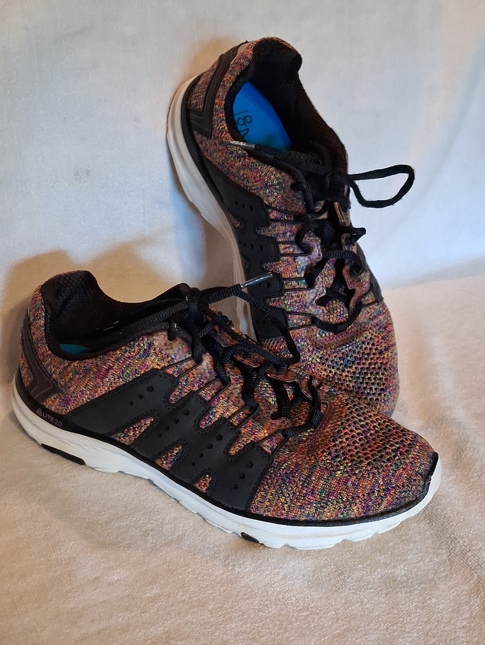 Abeo Multicolor Knit Athletic Sneakers with Black Accents